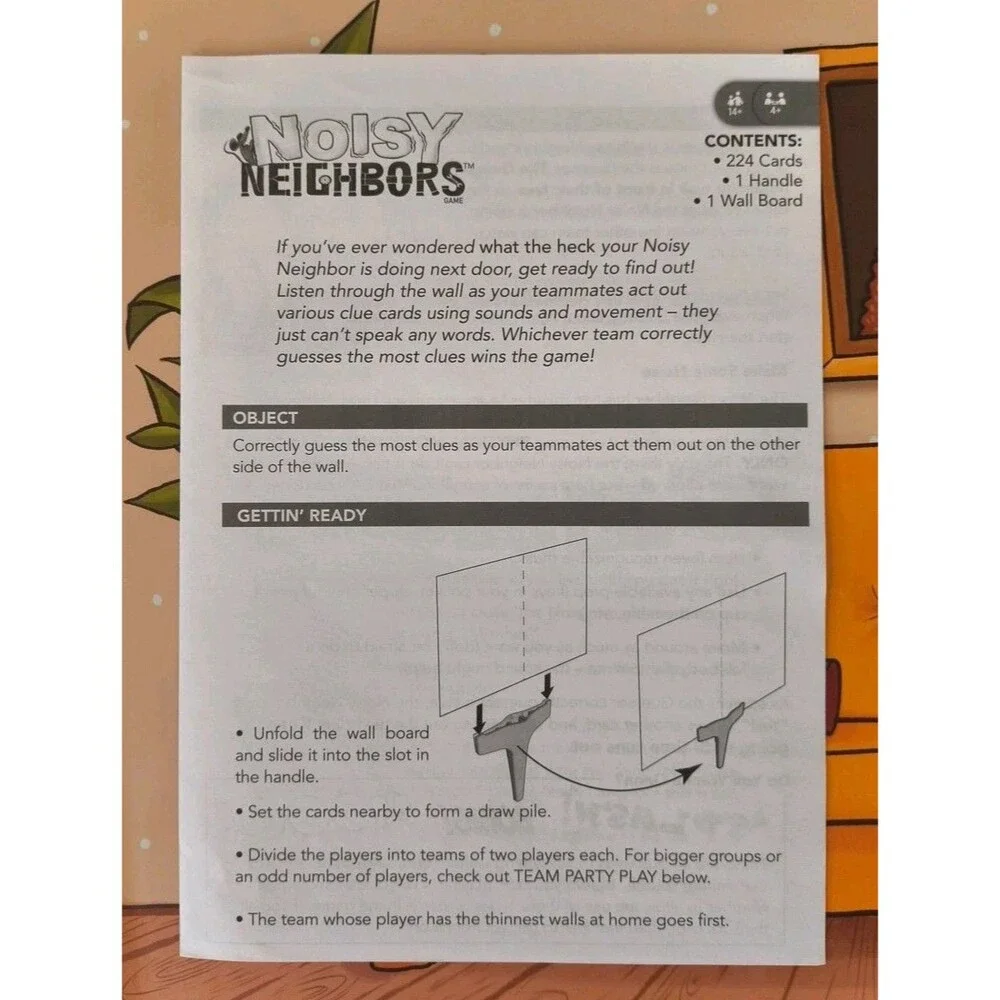 2018 NOISY NEIGHBORS The Guessing Game of Next Door Noises 100% Complete
